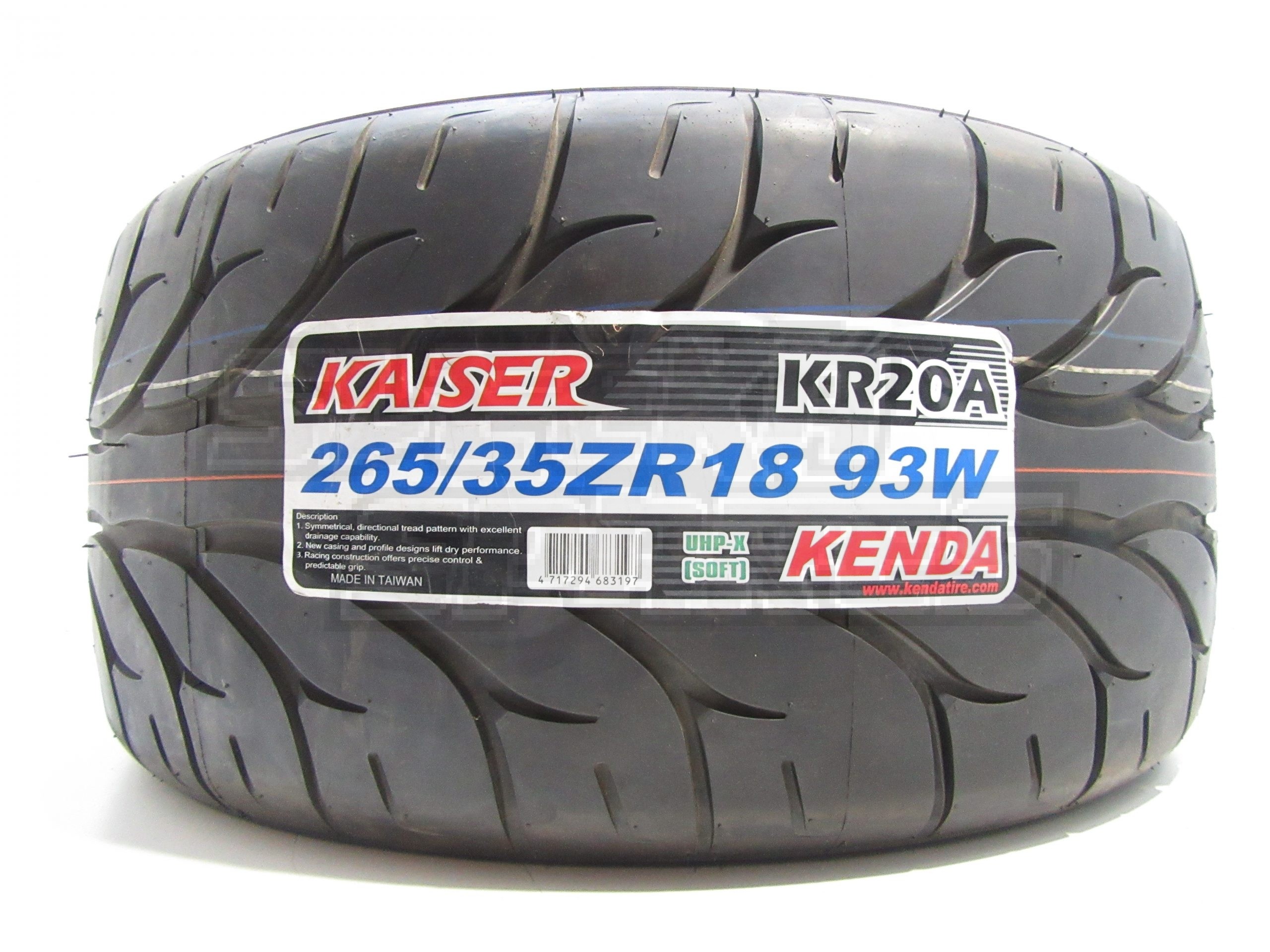 265 35r18 Kenda Kaiser Kra Soft Tyre Sleeka Spares