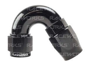 Raceworks 100/120 Series Cutter Style 150 Degree Hose End