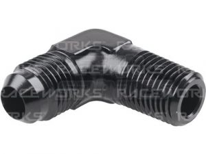 Raceworks Male NPT To Male AN 90° Adapter