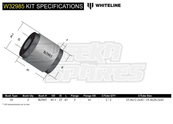 R32 GTR Rear Shocker Lower Bush Z32 300ZX Diagram