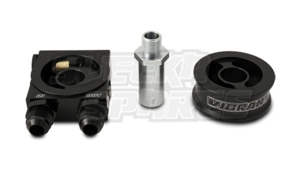 Vibrant Oil Cooler Sandwich Adapter With Integrated Thermostat and Spacer (Kit)