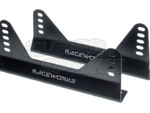 Raceworks Mild Steel Seat Mounts 160mm Black